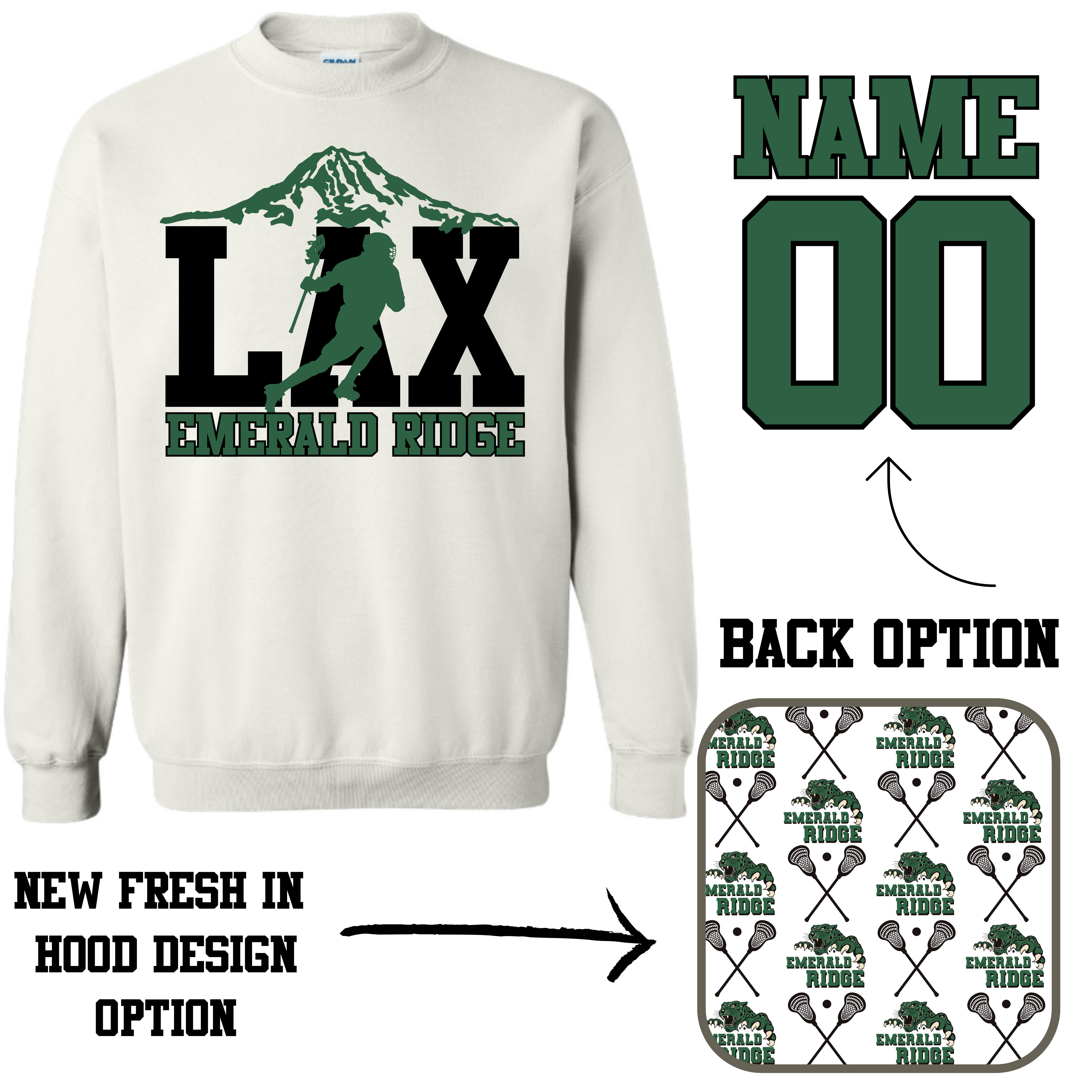 Adult ER LAX (Tee, and hoodie)