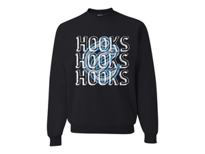 Hooks baseball tee, sweatshirt or hoodie