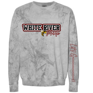 Dynomite Crewneck White river pride W/Sleeve