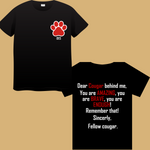 Load image into Gallery viewer, Short Sleeve Tee (Dear Cougar) Youth &amp; Adult
