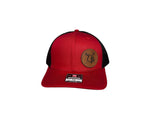 Load image into Gallery viewer, Richardson 112 hats (red with black mesh, Black on black w/red patch)
