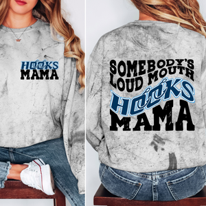 color blast hoods mama tee or sweatshirt