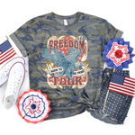 Load image into Gallery viewer, Freedom Tour vintage camo tee
