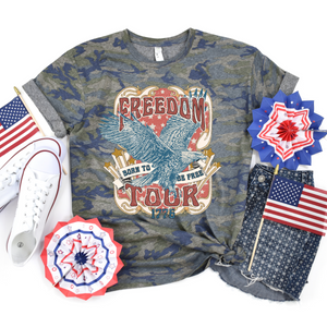 Freedom Tour vintage camo tee