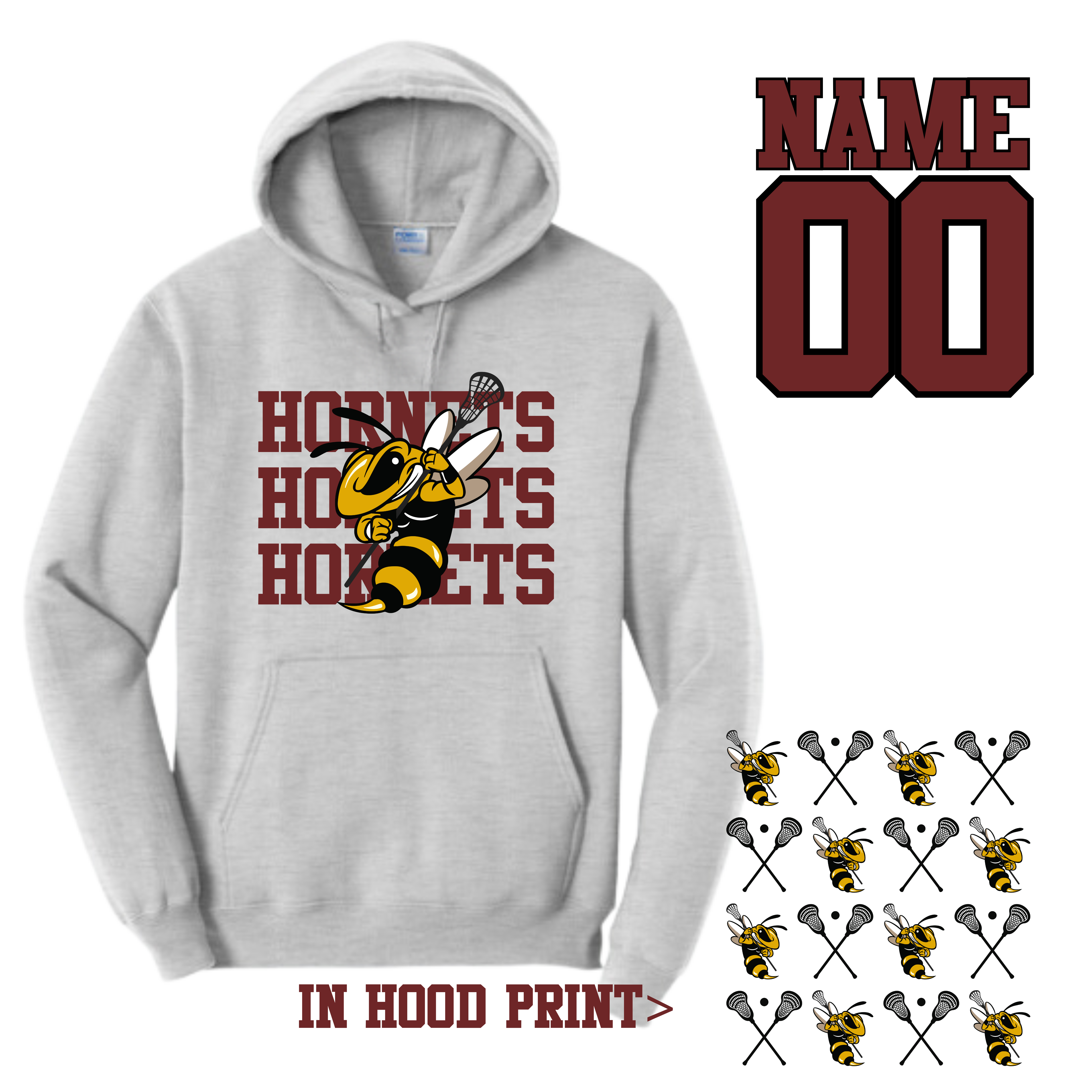 Hornets lacrosse hoodie