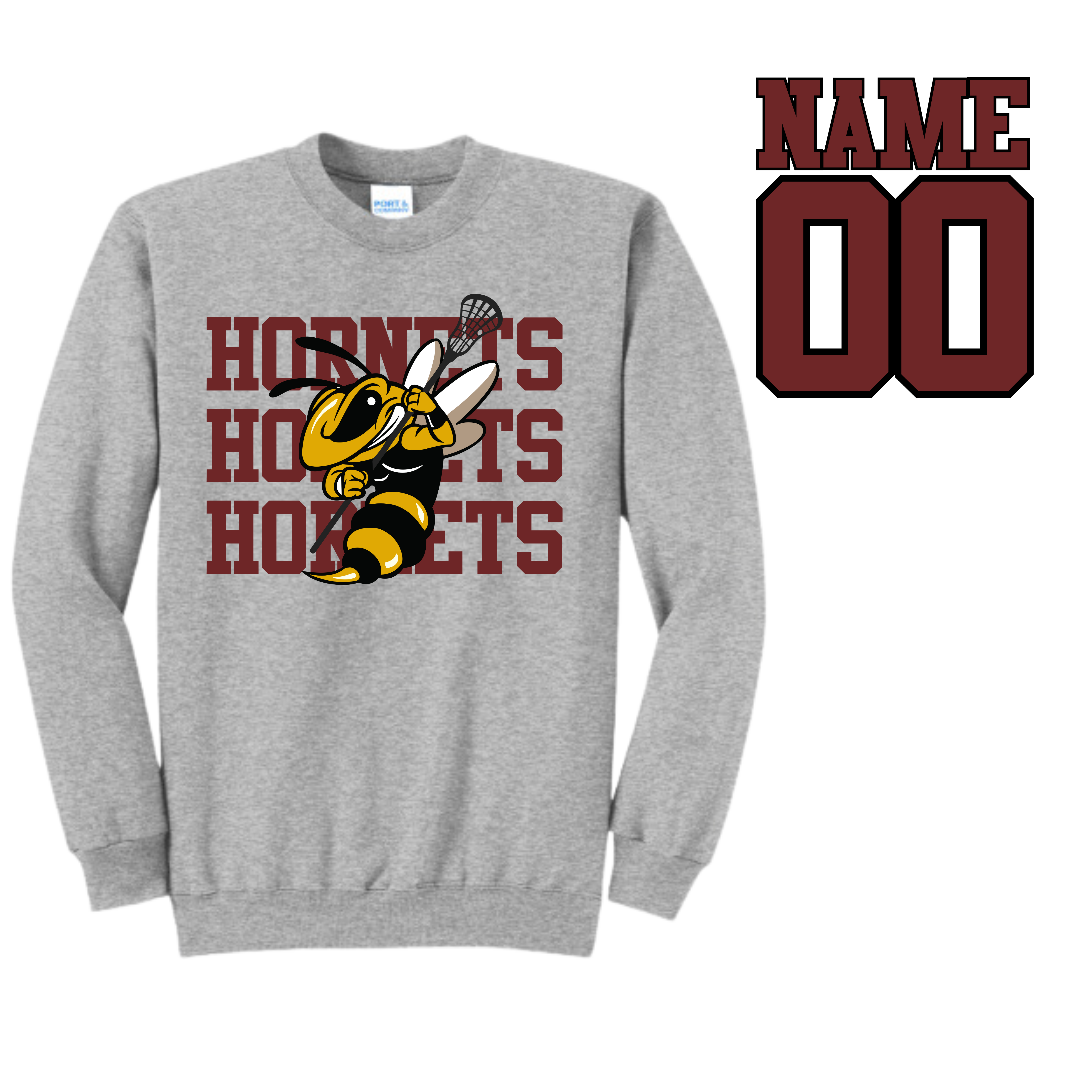 Hornets Lacrosse crewneck sweatshirt