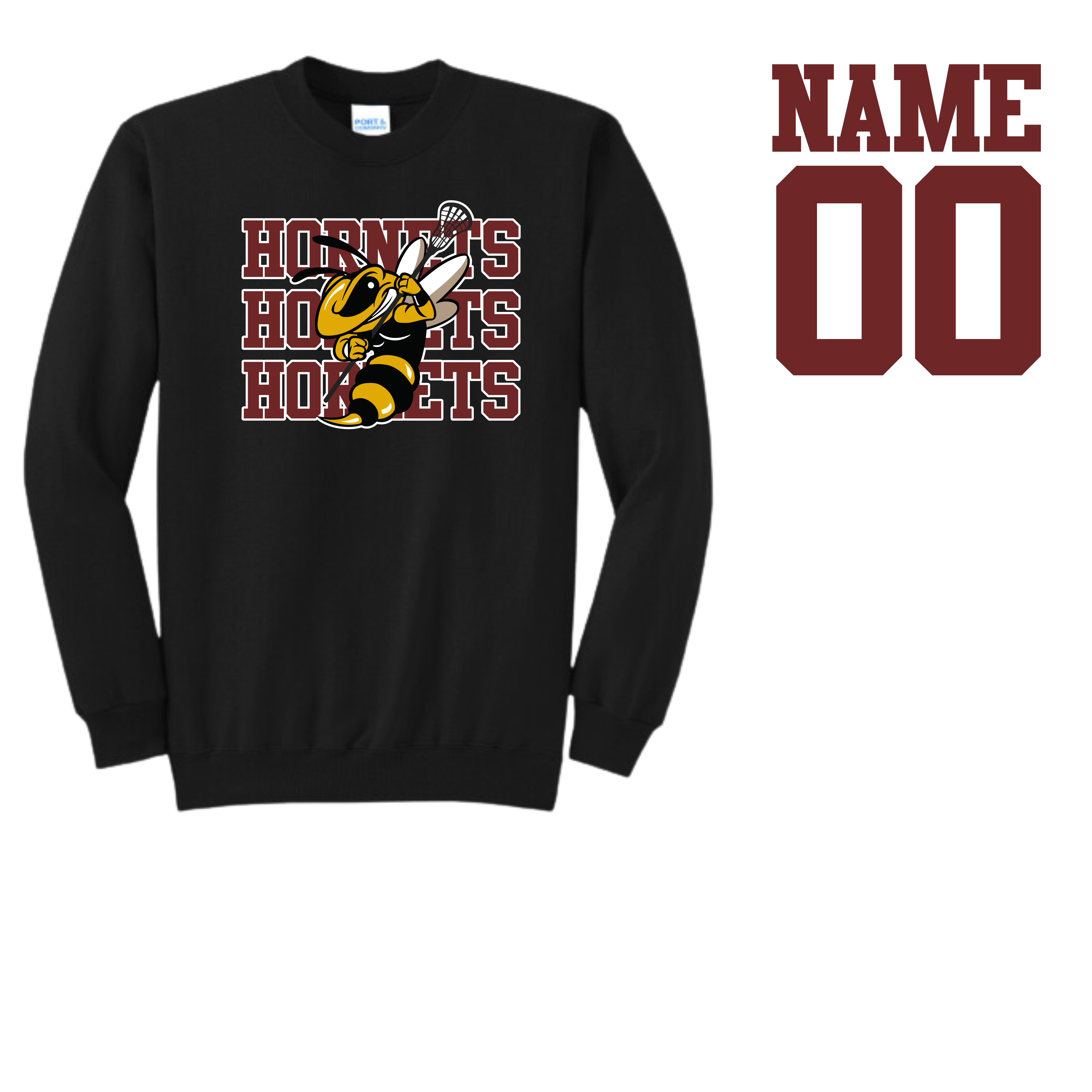 Hornets Lacrosse crewneck sweatshirt