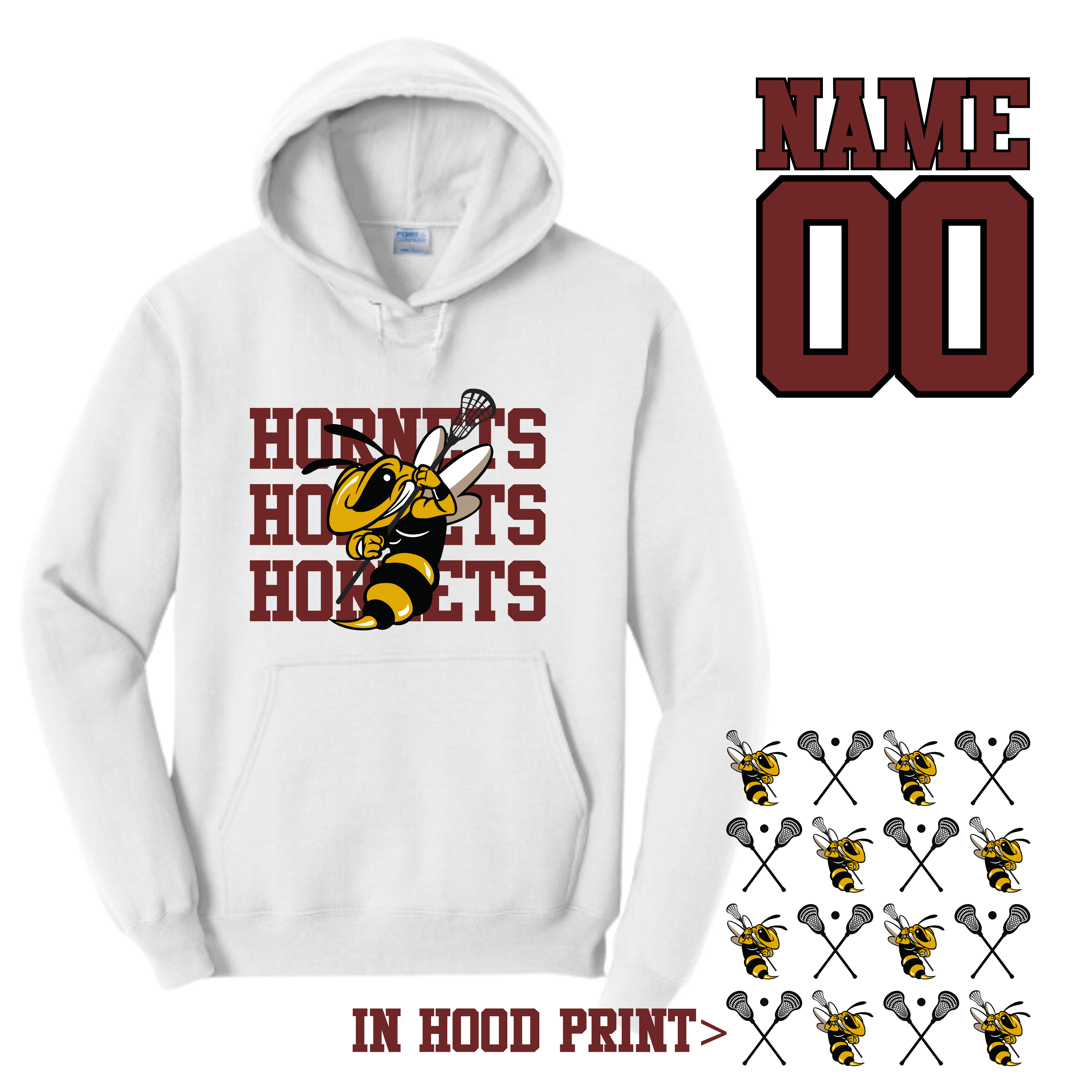 Hornets lacrosse hoodie