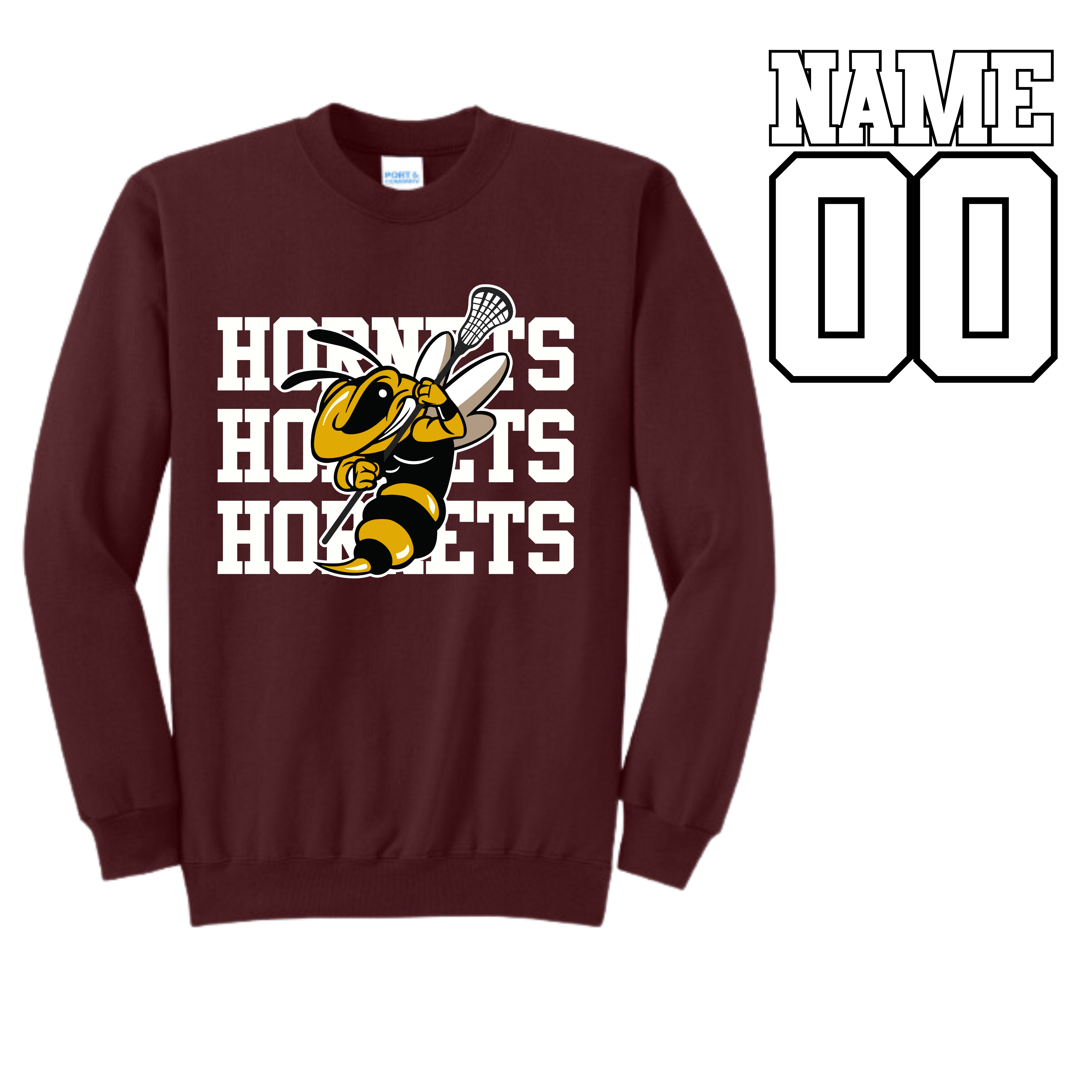 Hornets Lacrosse crewneck sweatshirt