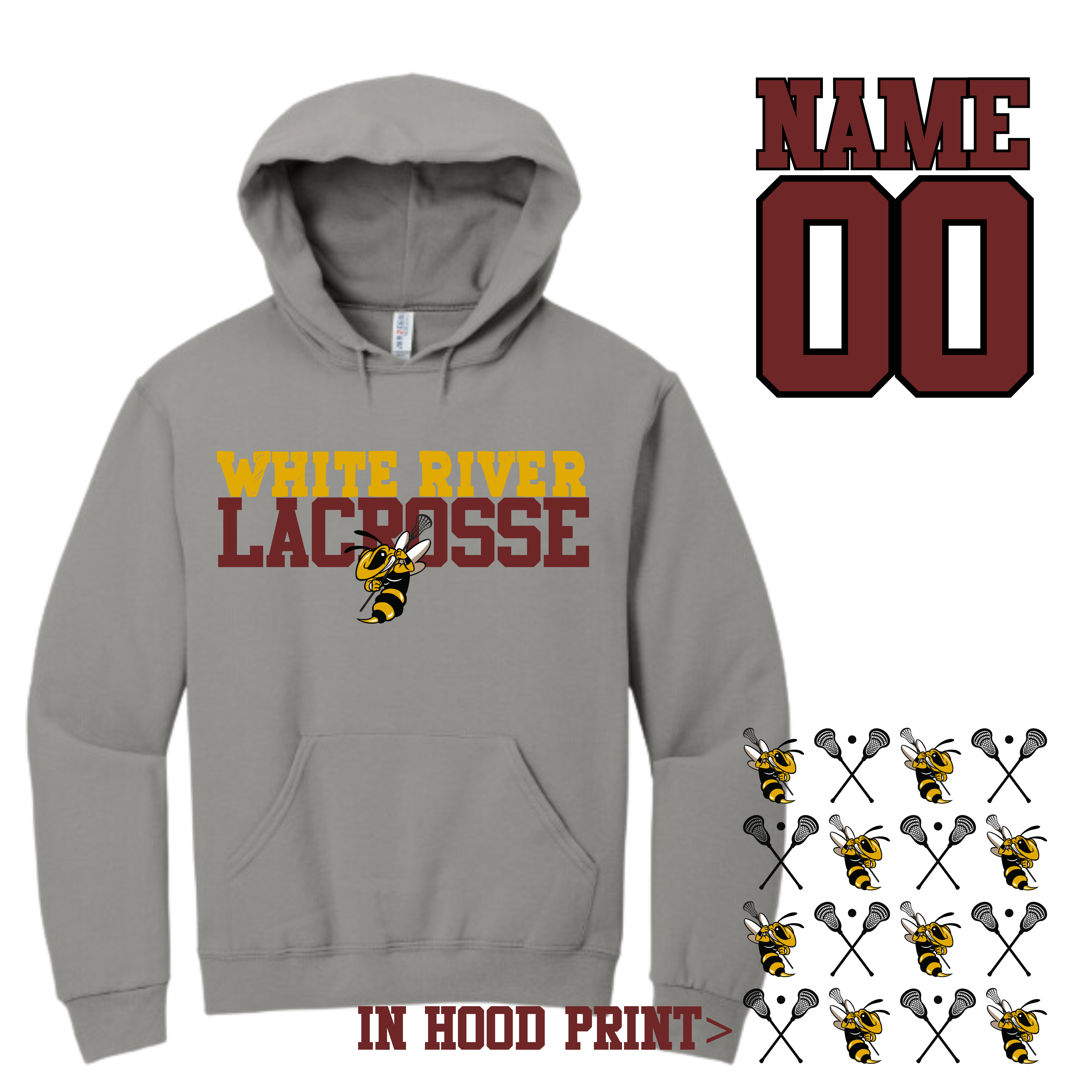 WRL lacrosse hoodie