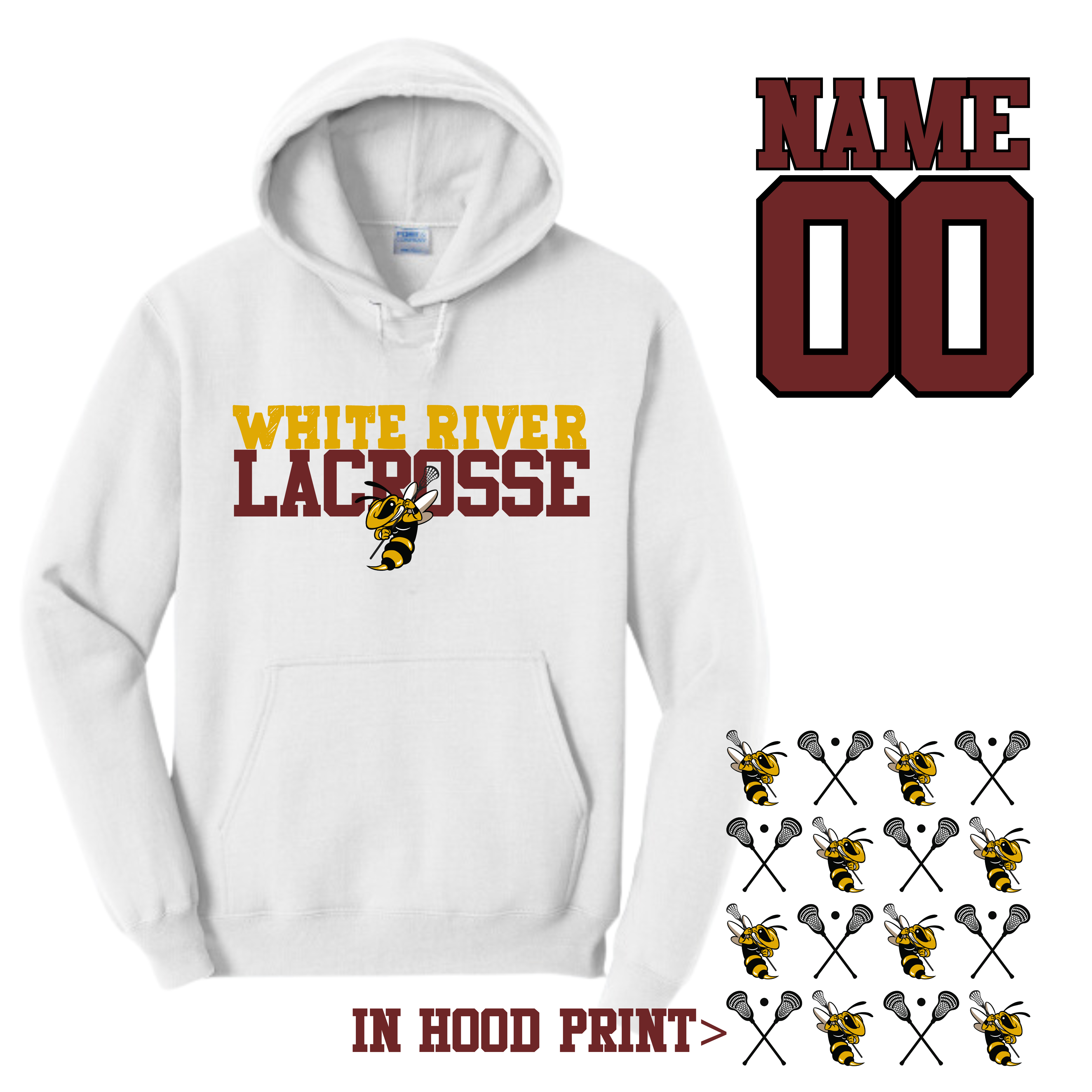 WRL lacrosse hoodie