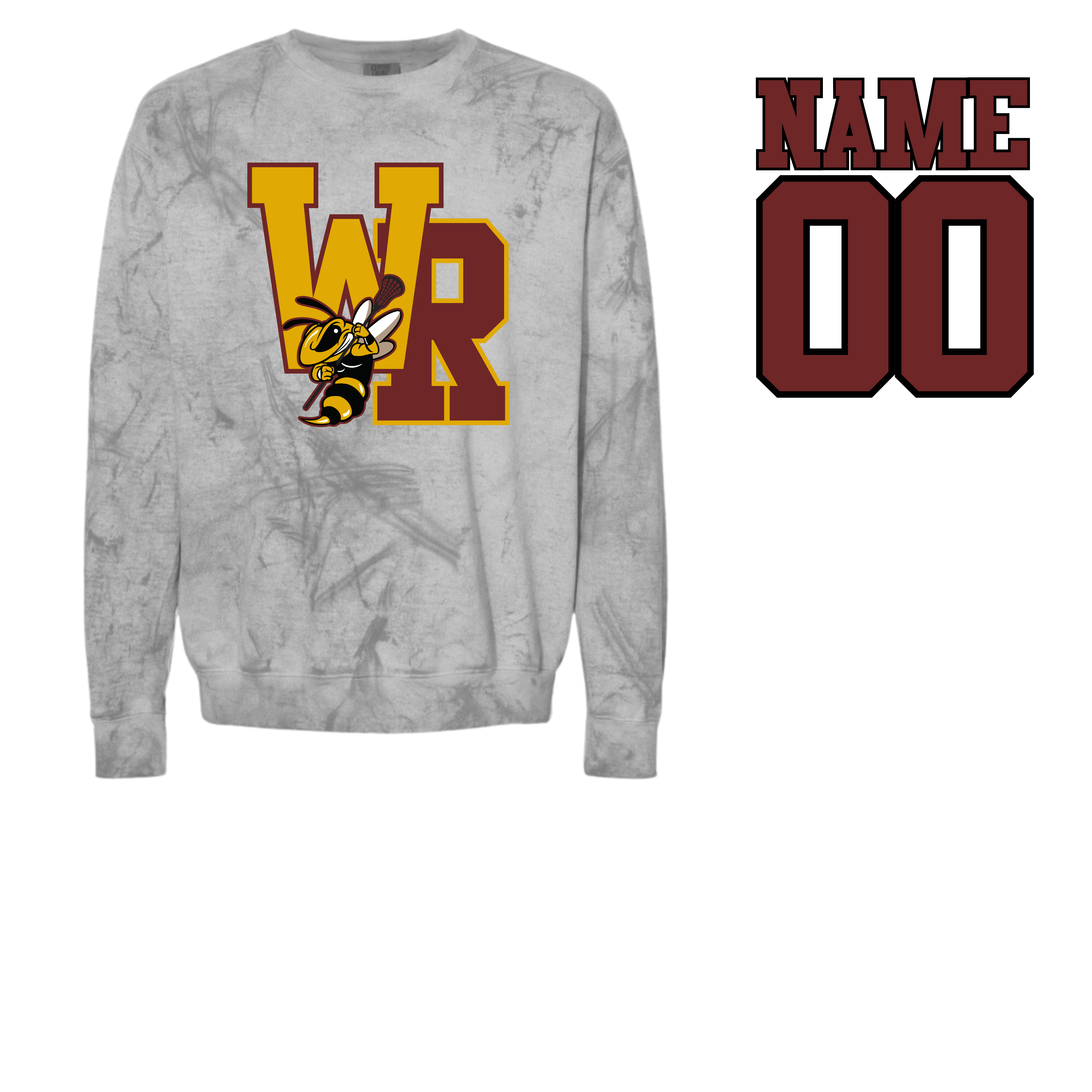 WR colorblast tee or sweatshirt