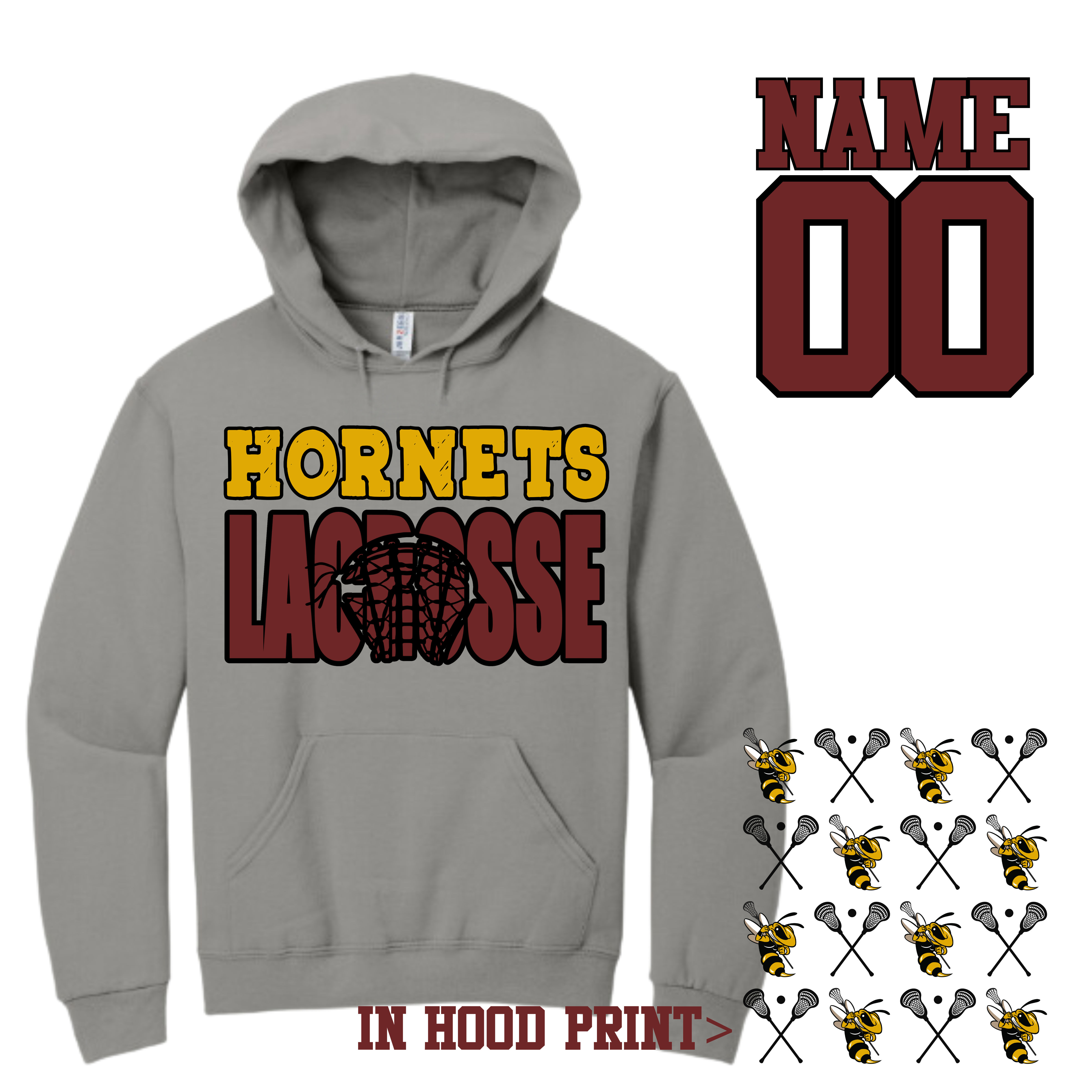 Hornets lacrosse hoodie