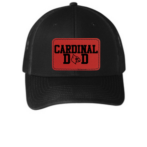 Cardinal dad hat with mesh back