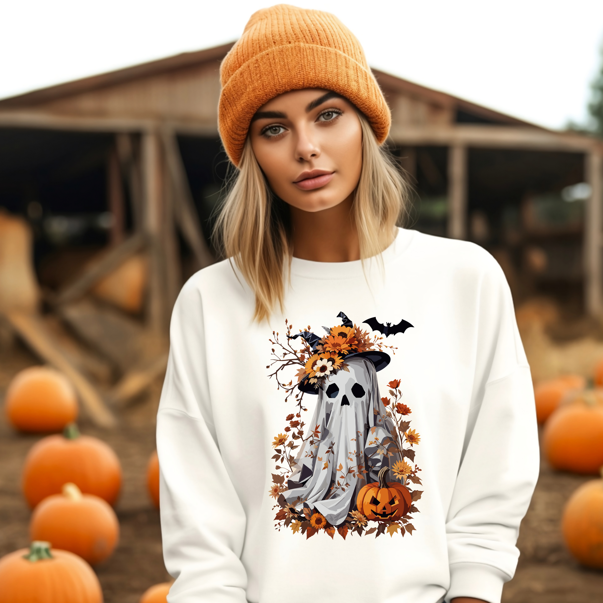 cute ghost tee or sweatshirt