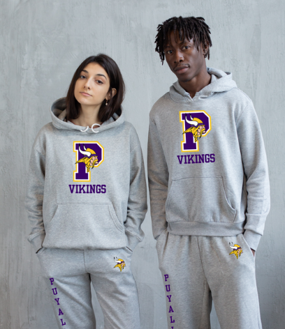 Puyallup Vikings Gray Jogger set