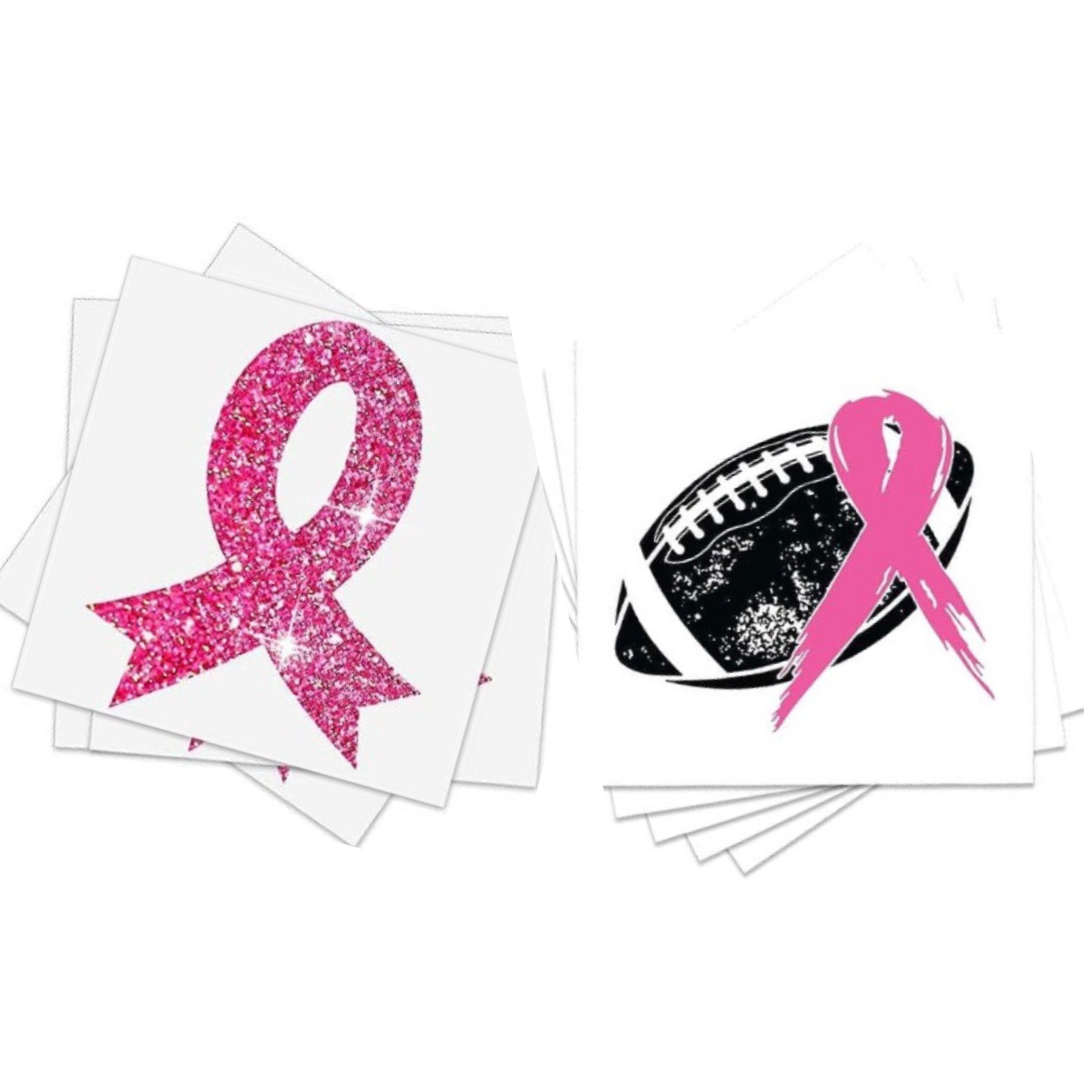 breast cancer temporary tattoo packs