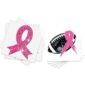 breast cancer temporary tattoo packs